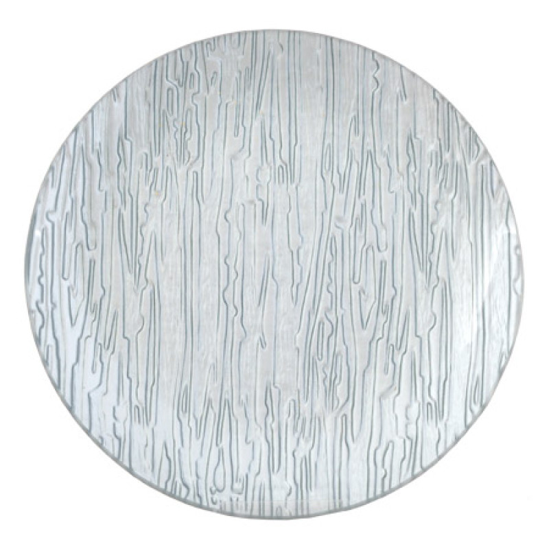 Чиния кръгла сребро 24 см. 
YB0606