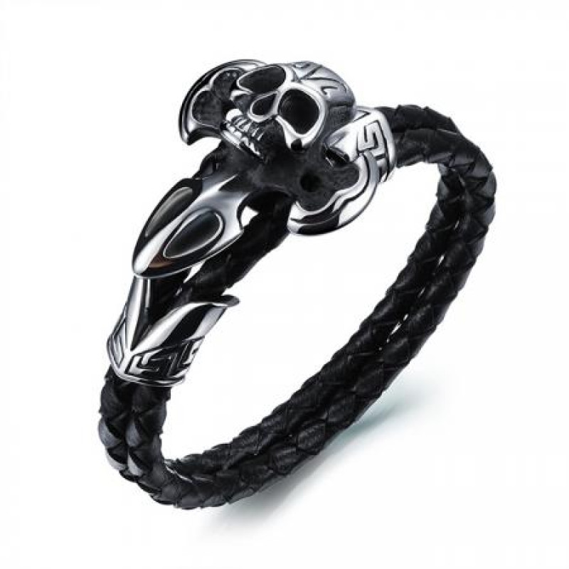 Мъжка кожена гривна копие с череп Silver Flame
SW301L Мъжка кожена гривна копие с череп Silver Flame
SW301L