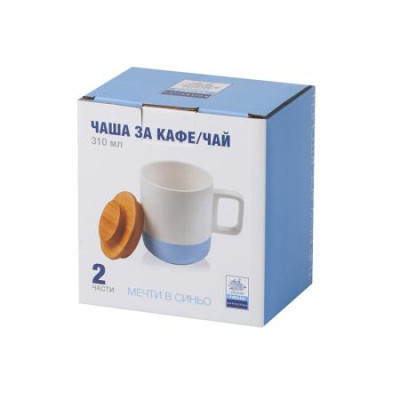 Чаша с дървено капаче 
910002