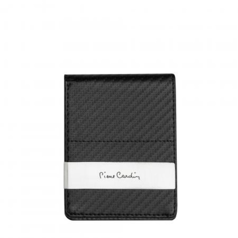Калъф за документи и карти Pierre Cardin карбон с метална щипка за пари 
PCN022