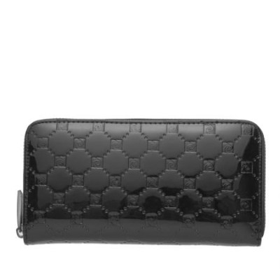 Дамско черно портмоне с щампа гланц Pierre Cardin 
PCL01550