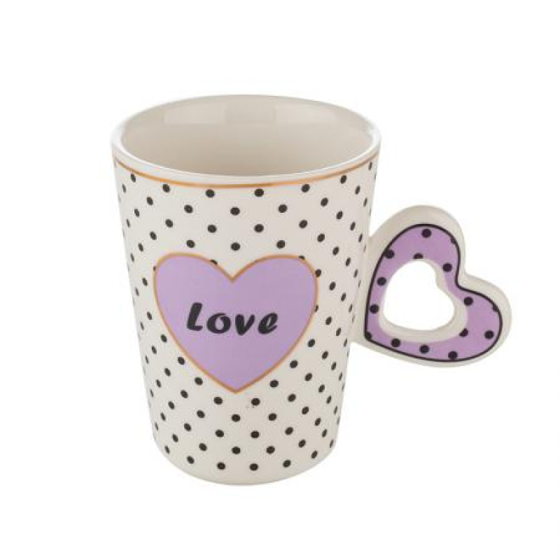 Чаша с лилаво сърце 
690201