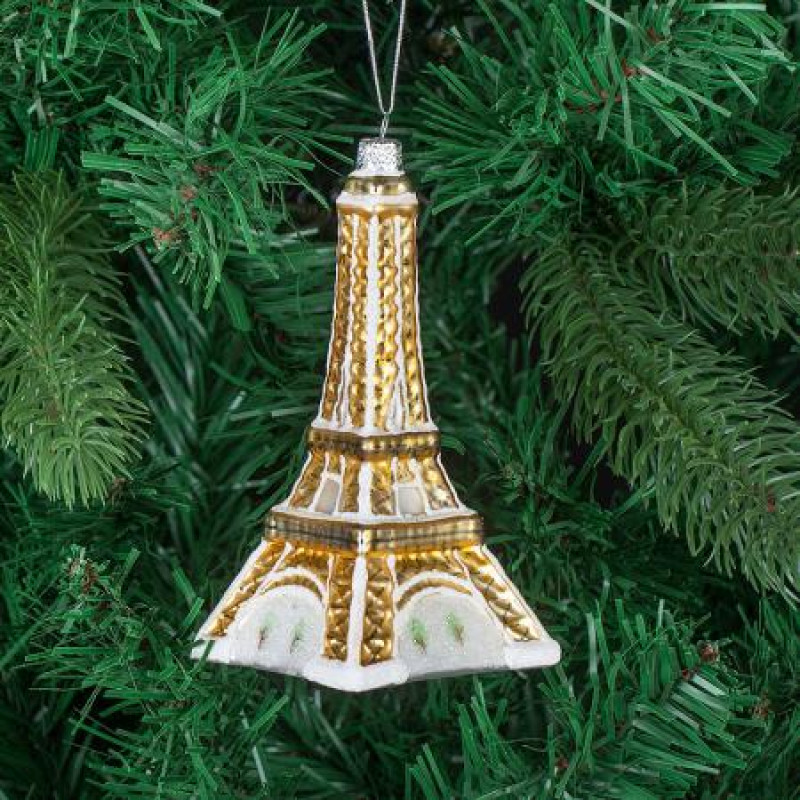 Стъклена играчка Айфелова кула L050