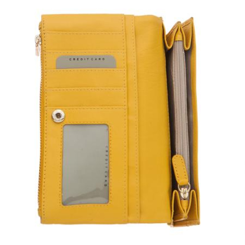 Дамско портмоне цвят Жълто Rossi 
RSL26141