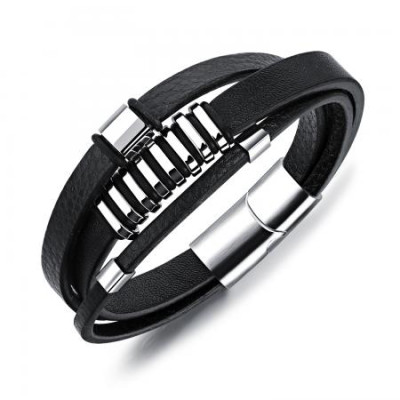 Мъжка стилна гривна Silver Flame 
SW319L