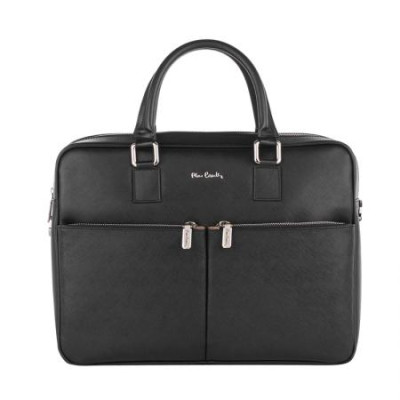 Елегантна чанта от естествена кожа за лаптоп Pierre Cardin PCL1639B