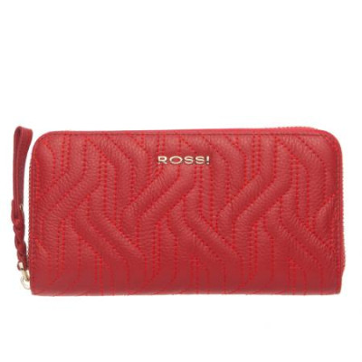 Дамско портмоне цвят Червен с декоративен шев Rossi 
RSC0631