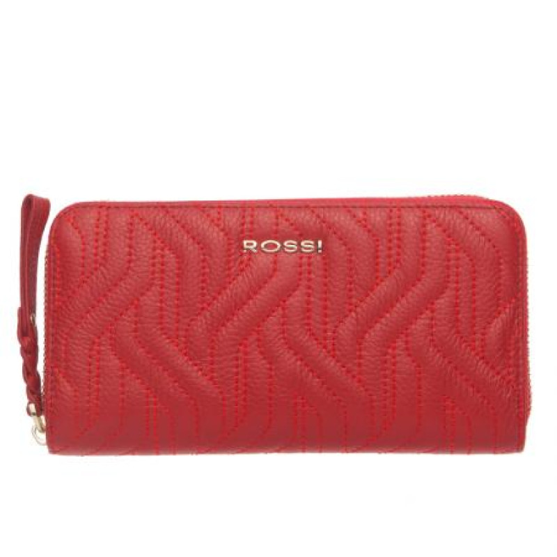 Дамско портмоне цвят Червен с декоративен шев Rossi 
RSC0631