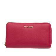 Дамско портмоне с двоен цип цвят Малина Шагрен Rossi 
RSC0510