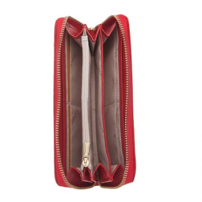 Дамско портмоне цвят Червен с декоративен шев Rossi 
RSC0631