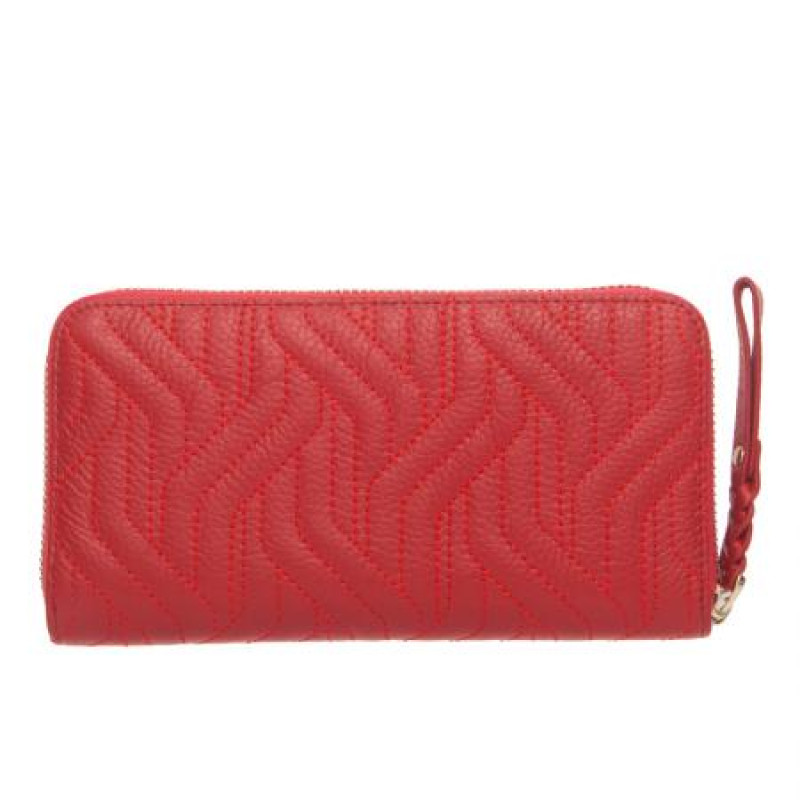 Дамско портмоне цвят Червен с декоративен шев Rossi 
RSC0631