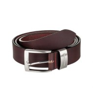 Колан тъмно кафяв естествена кожа 120см. Pierre Cardin PC007DBL