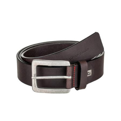 Колан тъмно кафяв с ретро катарама 110см. Pierre Cardin 
PC091DBM