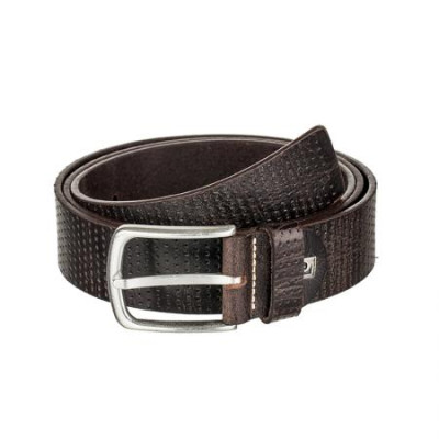 Колан тъмно кафяв с перфорация 110см. Pierre Cardin 
PC099DBM