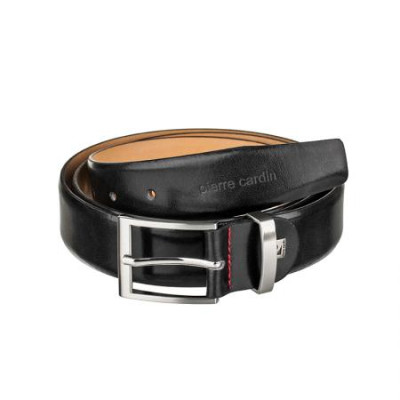Колан черен с червен шев 100см. Pierre Cardin 
PC125BLS