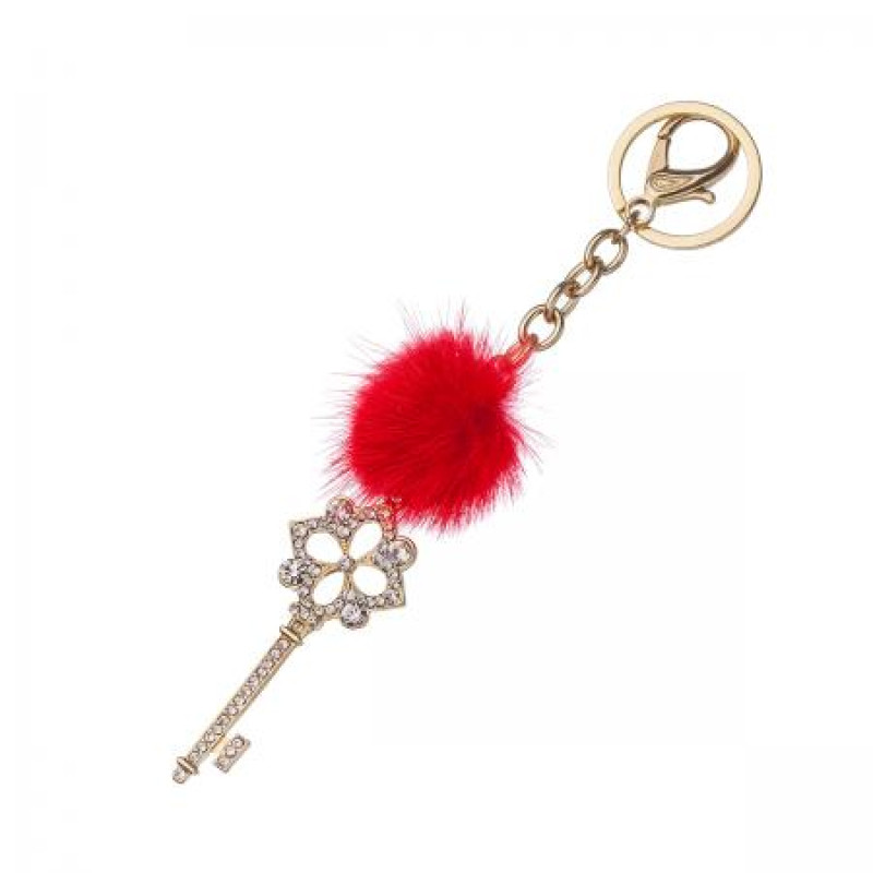 Ключодържател ключ златен с пух 
GF52