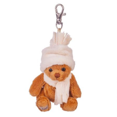 Плюшенa играчка коледно мече с бяла шапка 
BK09