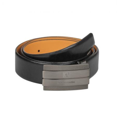 Колан черен с метална плочка 110 см. Pierre Cardin 
PC0215BM