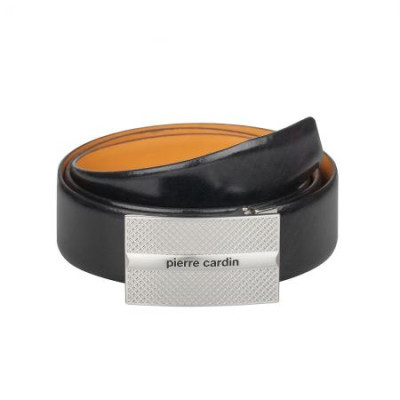 Колан черен със сребърна плочка 100см. Pierre Cardin 
PC0216BS