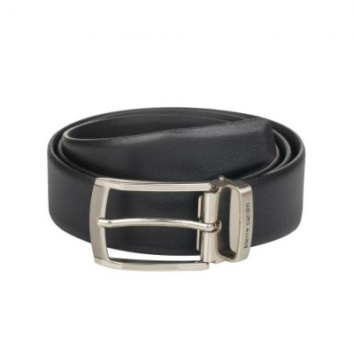 Колан черен изчистен естествена кожа 100см. Pierre Cardin 
PC0157BS