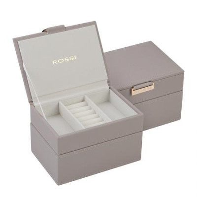 Кутия за бижута цвят сив Rossi WA13902