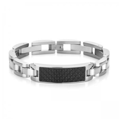 Мъжка гривна Silver Flame неръждаема стомана 
SFC004B