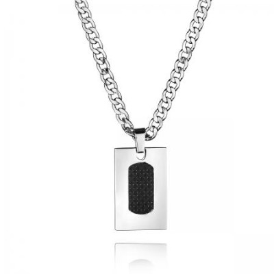 Верижка с медальон Silver Flame неръждаема стомана 
SFC012N