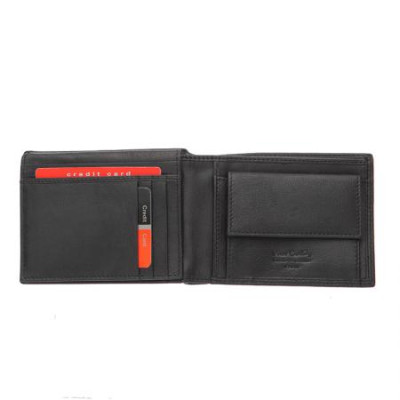 Мъжки портфейл с мека кожа и ембосинг емблема Pierre Cardin 
PCL02042