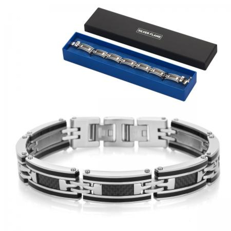 Мъжка гривна Silver Flame карбонова колекция
SFC002B Мъжка гривна Silver Flame карбонова колекция
SFC002B