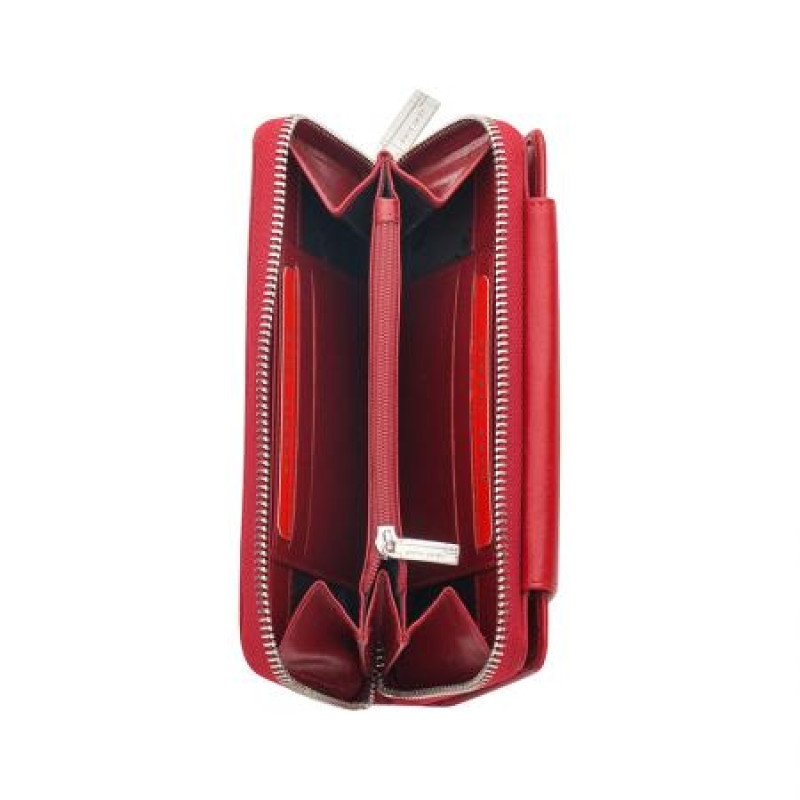 Дамско портмоне червено с цип Pierre Cardin 
PCL00515