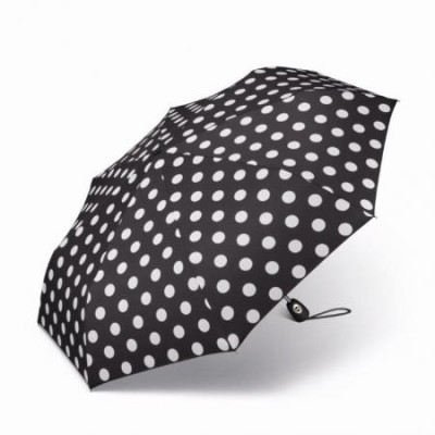 Дамски чадър Pierre Cardin черен с бели точки H82273