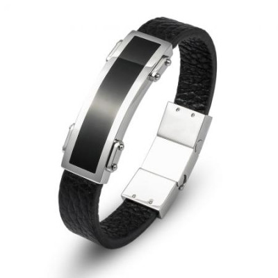 Мъжка гривна с плочка Silver Flame 
SW152XL