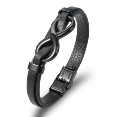 Мъжка гривна безкрайност Silver Flame 
SW154XL