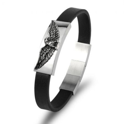Мъжка гривна с орел Silver Flame 
SW155XL