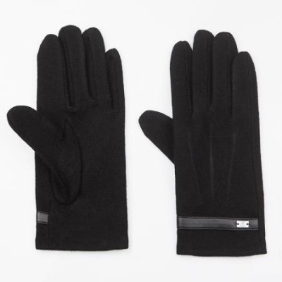 Черни вълнени ръкавици Pierre Cardin PCL03B