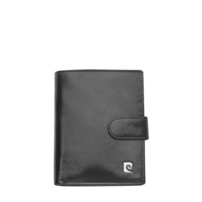 Мъжки черен портфейл Pierre Cardin вертикален, гладка кожа 
PCL02207