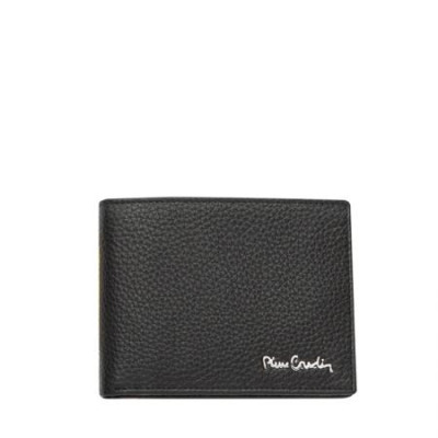 Мъжки портфейл, черен едър шагрен Pierre Cardin 
PCL02102