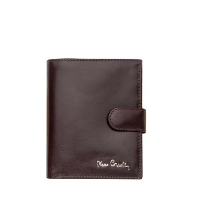 Мъжки портфейл Pierre Cardin тъмно кафяв, гладка кожа 
PCL02228