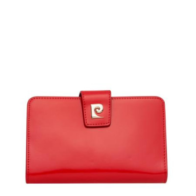 Дамско червено портмоне средно, гланц Pierre Cardin 
PCL00810