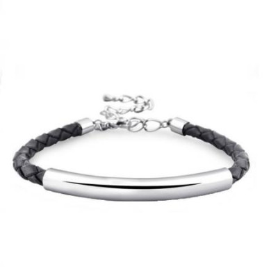 Мъжка гривна неръждаема стомана Silver Flame SW004L
