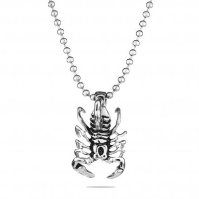 Мъжки медальон Silver Flame скорпион JX619