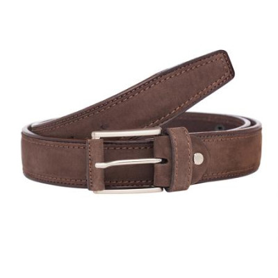 Мъжки класически колан в кафяв цвят Italian belts 105 см 
0602-105