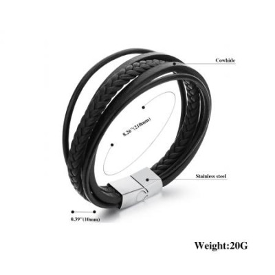 Мъжка кожена гривна Silver Flame
SW092L Мъжка кожена гривна Silver Flame
SW092L