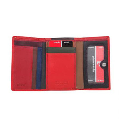 Дамско червено портмоне с мат пачола Pierre Cardin 
PCL00117