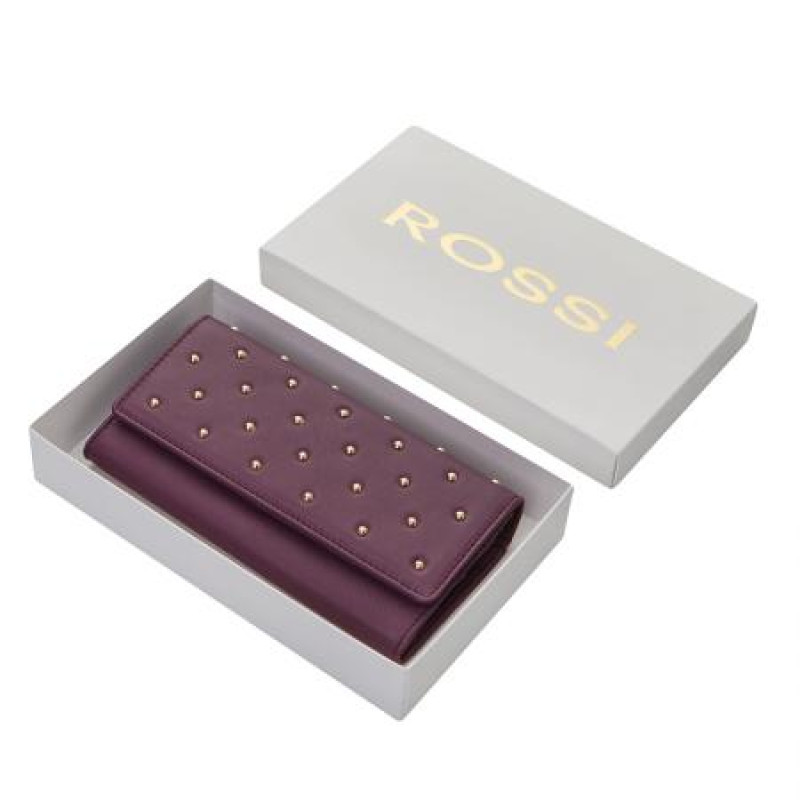 Дамско портмоне в цвят боровинка Rossi 
RSL07125