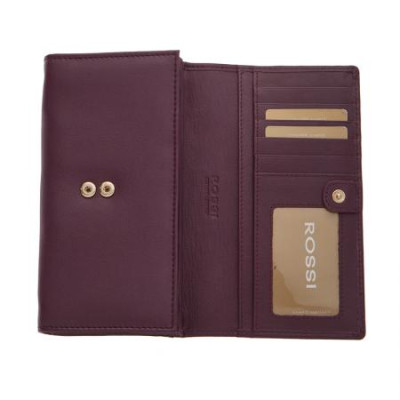 Дамско портмоне в цвят боровинка Rossi 
RSL08132