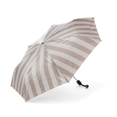 Дамски чадър сиво с бежово райе Pierre Cardin H82369S