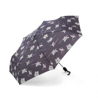 Дамски сив чадър с орхидея Pierre Cardin H82374S
