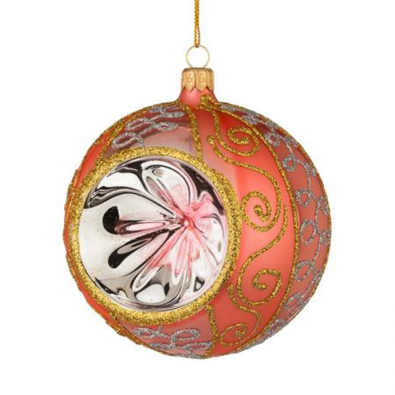 Стъклена розова топка голяма 
RM00900L