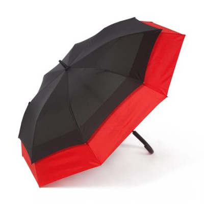 Чадър с червена периферия Pierre Cardin H82351